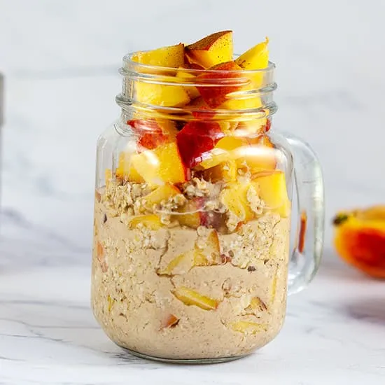 Recept: Overnight oats met perzik