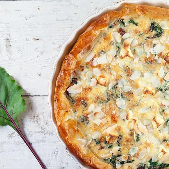 Recept: Hartige taart met snijbiet