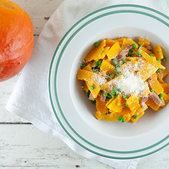 Pompoen carbonara
