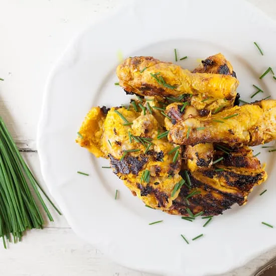 Kip tandoori uit de pan