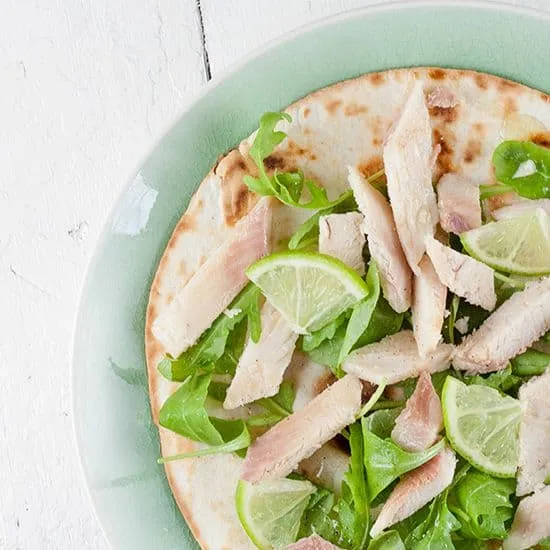 Recept: Gerookte forel wrap met limoen