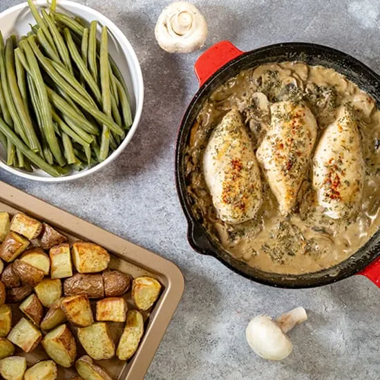 Recept: Kip in champignonsaus