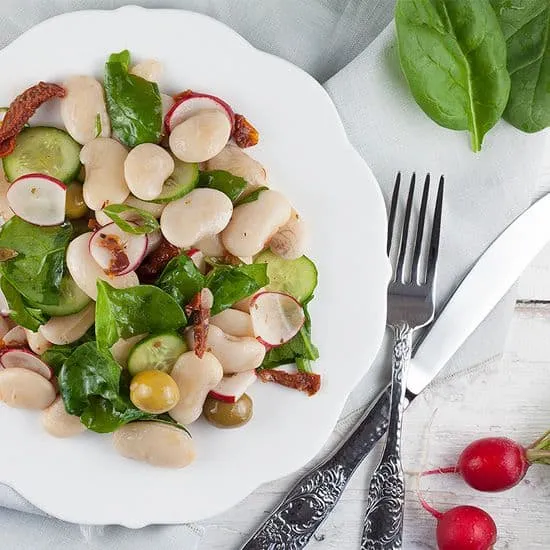 Recept: Griekse witte bonensalade
