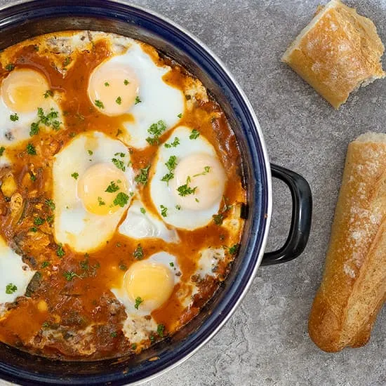 Recept: Shakshuka met kikkererwten