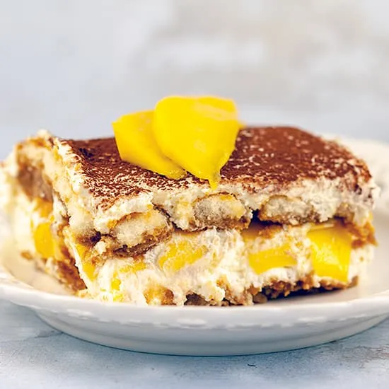 Mango tiramisu