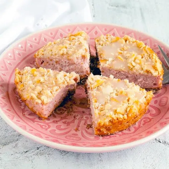 Mini bananen-frambozen cake