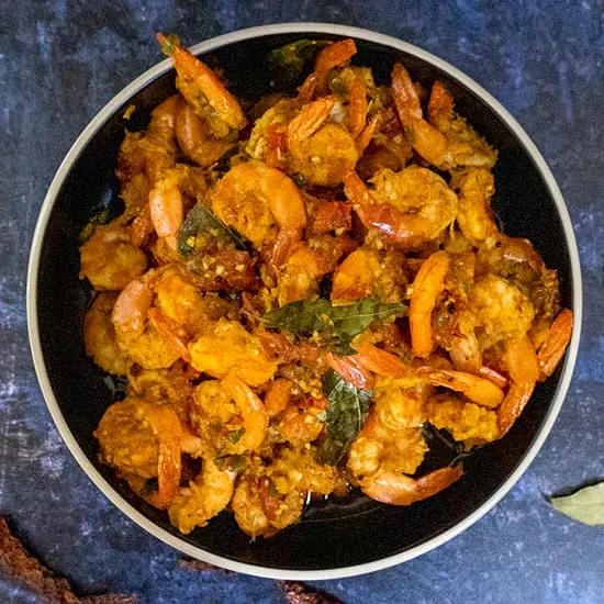 Recept: Tawa kolambi - Pittige garnalen