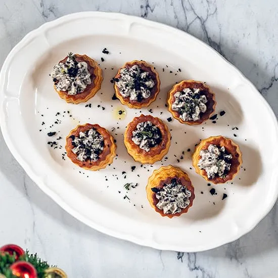 Recept: Mini pasteitjes met champignons