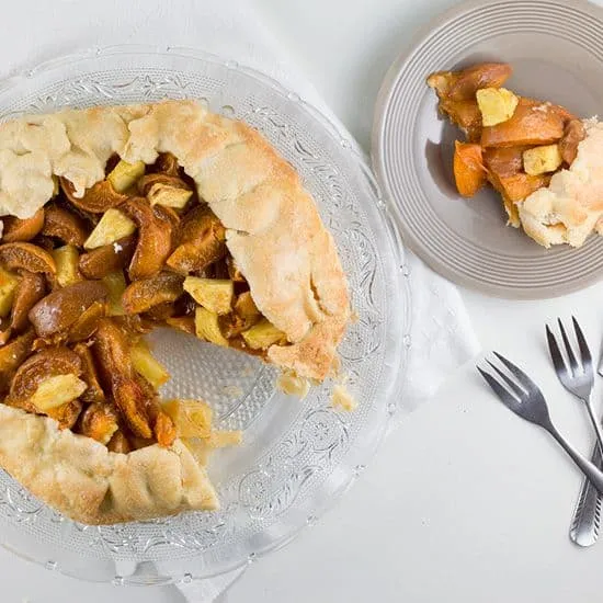 Recept: Abrikozen-ananas galette