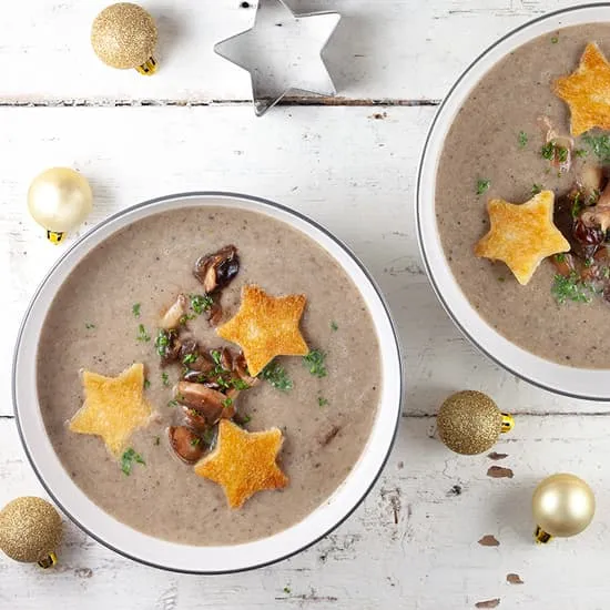 Recept: Romige paddenstoelen-truffelsoep