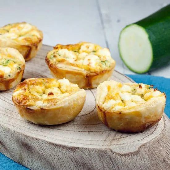 Recept: Mini courgette quiches