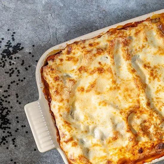 Groentelasagne met linzen