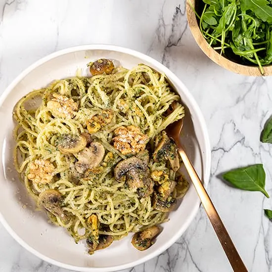 Recept: Pasta met walnotenpesto