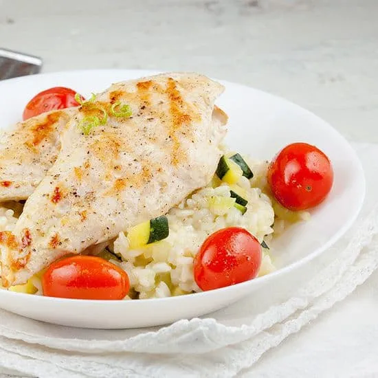 Recept: Gegrilde kip risotto