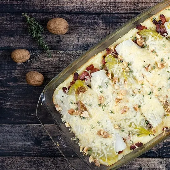Recept: Witlof uit de oven met aardappelpuree