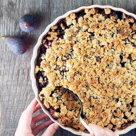 Recept: Vijgen en appel crumble