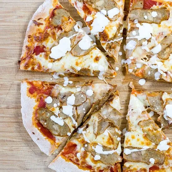 Pizza chicken kebab