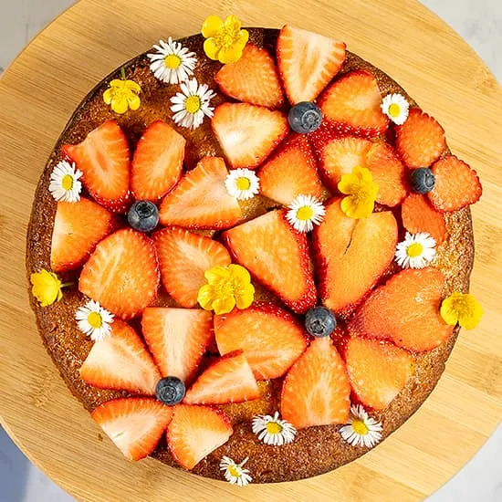 Recept: Aardbeiencake