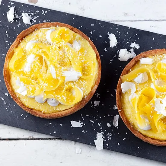 Recept: Kokos-mango tartelettes