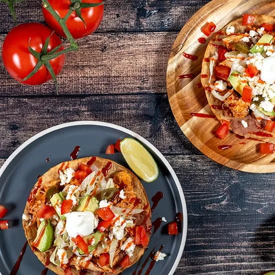 Recept: Tostada met kip en bonen