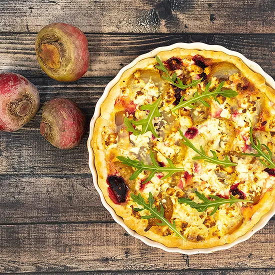 Recept: Bieten quiche met feta