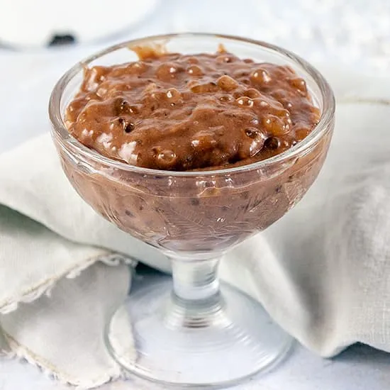 Vegan tapioca pudding uit de slowcooker