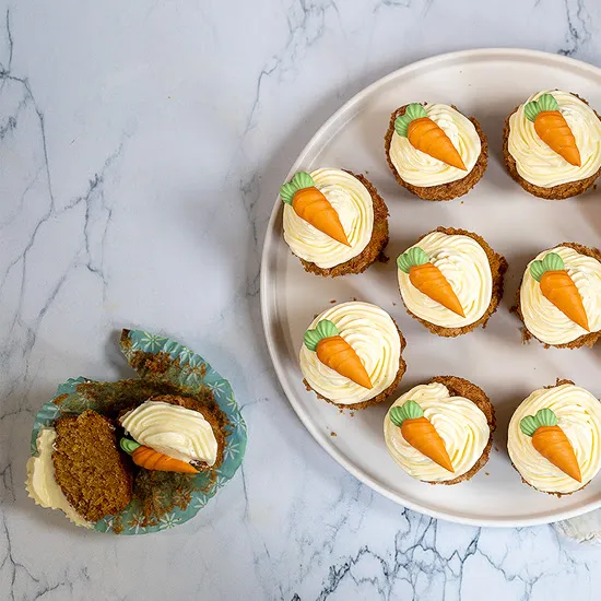 Recept: Mini carrot cakejes