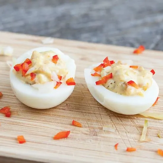 Recept: Gevulde eieren met bacon