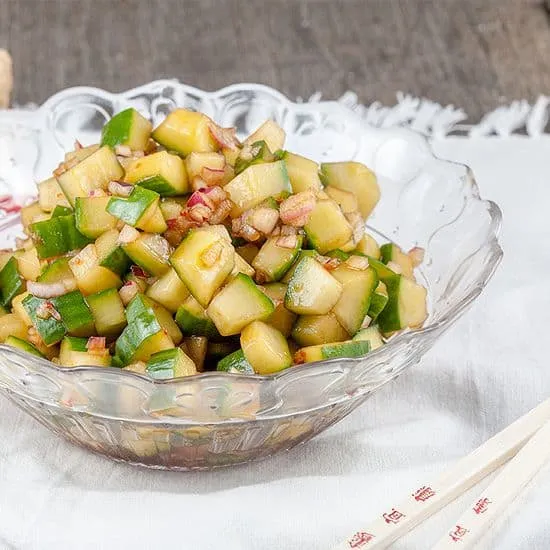 Recept: Pittige komkommersalade