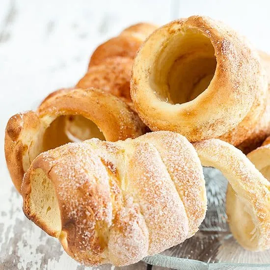 Recept: Hongaarse kurtos kalacs (schoorsteen-cakes)