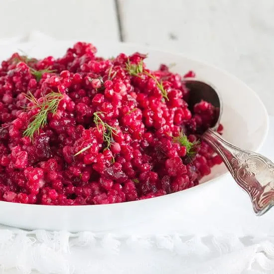 Recept: Rode bieten parelcouscous salade