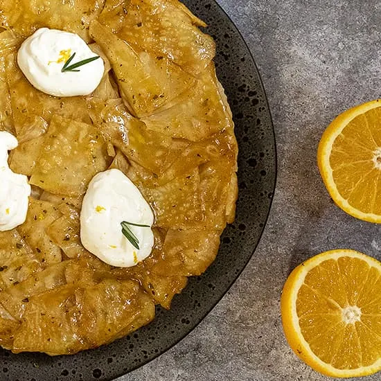 Recept: Knolselderij tarte tatin