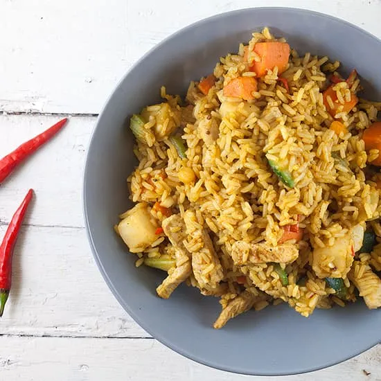 Recept: Snelle nasi goreng met varkensvlees