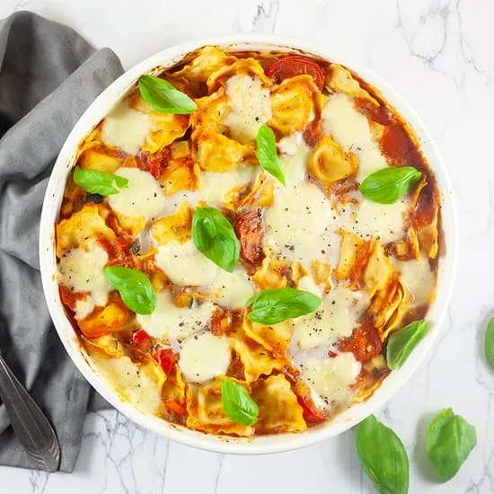Recept: Ravioli ovenschotel