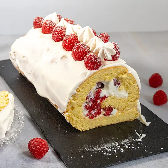 Recept: Frambozen bûche de Noël
