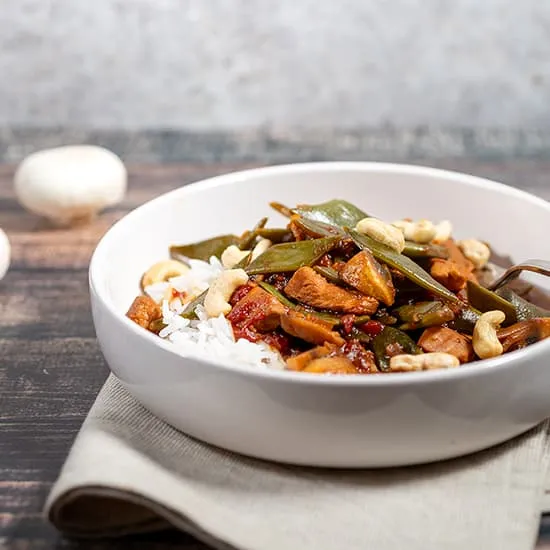 Recept: Kip met snijbonen en rijst