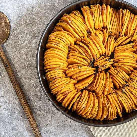 Recept: Zoete aardappelplakjes uit de oven