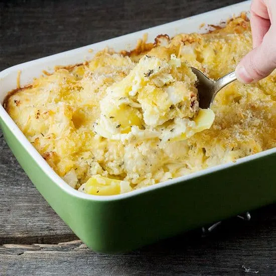 Aardappel-bloemkool gratin