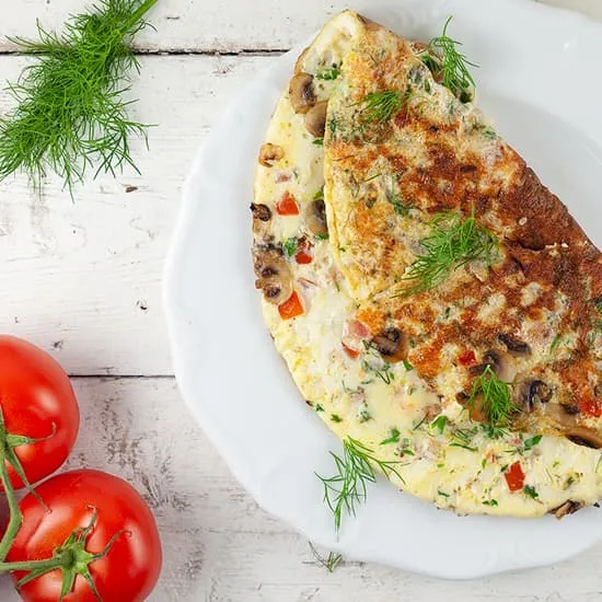 Recept: Kruidenomelet met garnalen