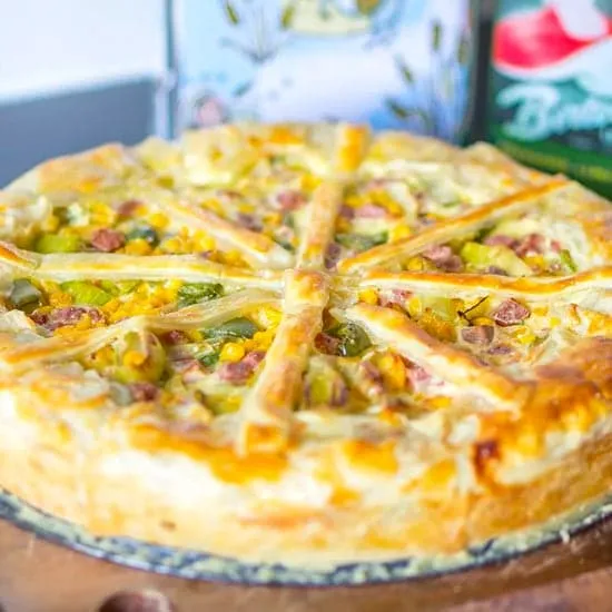 Simpele vegetarische quiche