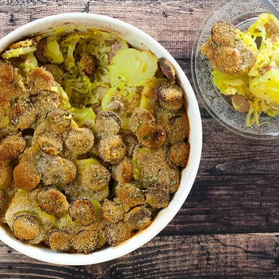Recept: Zuurkoolschotel met rookworst