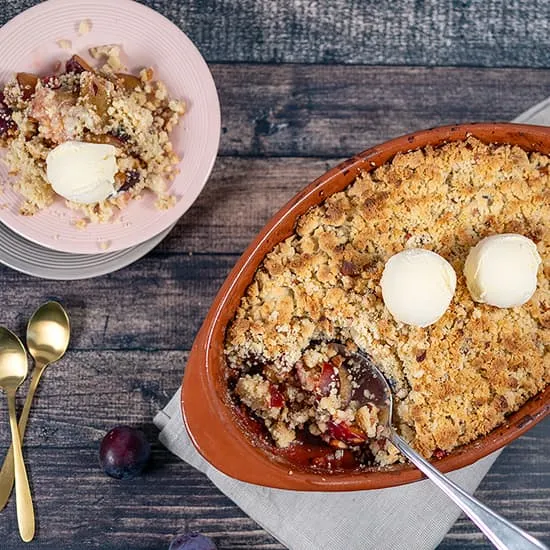 Pruimen crumble