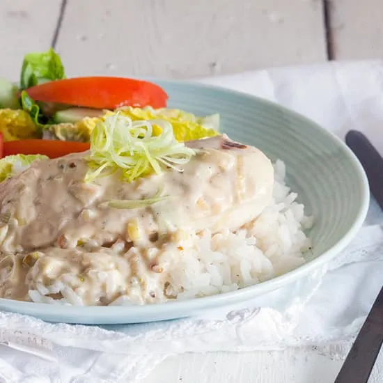 Recept: Makkelijke kip met Boursin saus