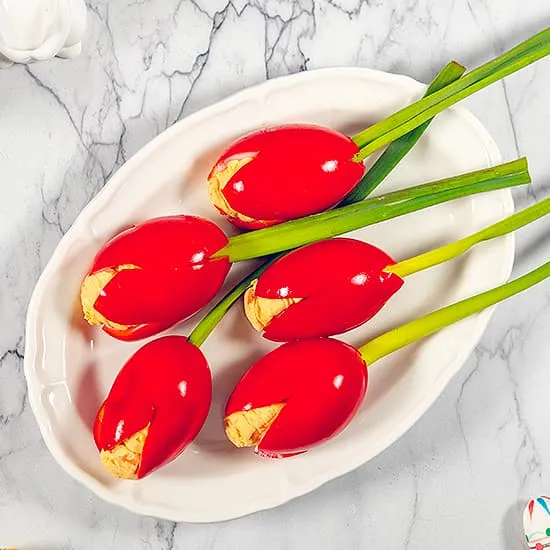 Recept: Tulpen van gevulde eieren