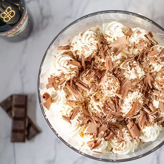 Baileys trifle met koffie