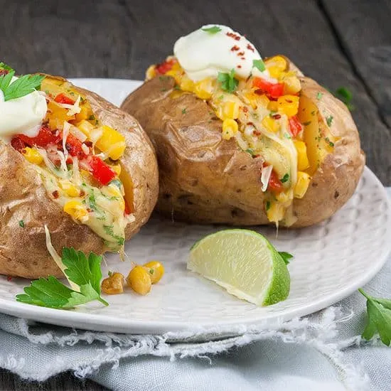 Mexicaanse gepofte aardappel
