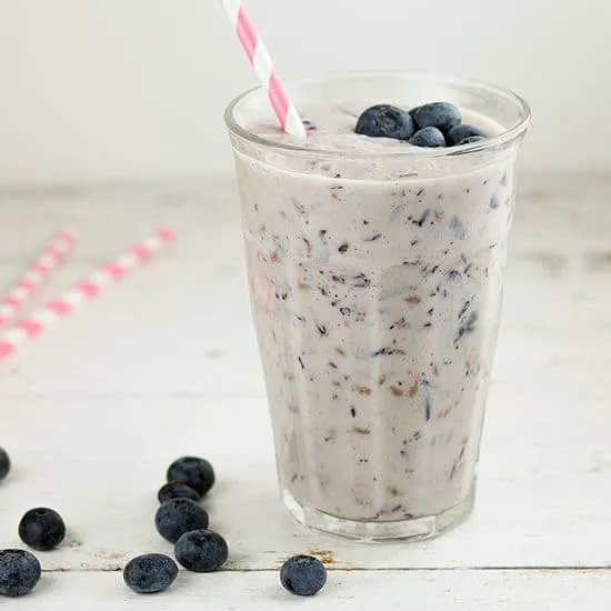 Recept: Blauwe bessen smoothie