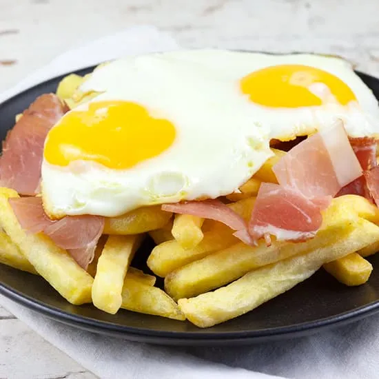 Recept: Huevos rotos - Spaanse gebroken eieren