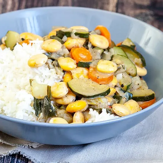 Recept: Lupine bonen curry