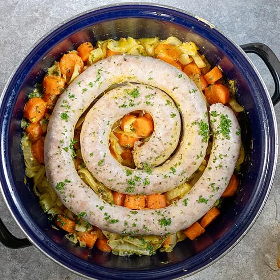 Recept: Stoofpot van worst, wortel en venkel